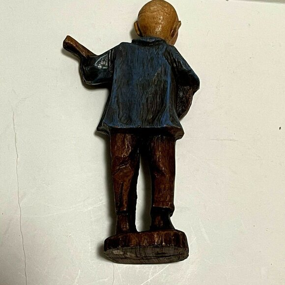 Vintage Syroco wooden 6” Hillbilly Band Member singing guitar player - Picture 2 of 4